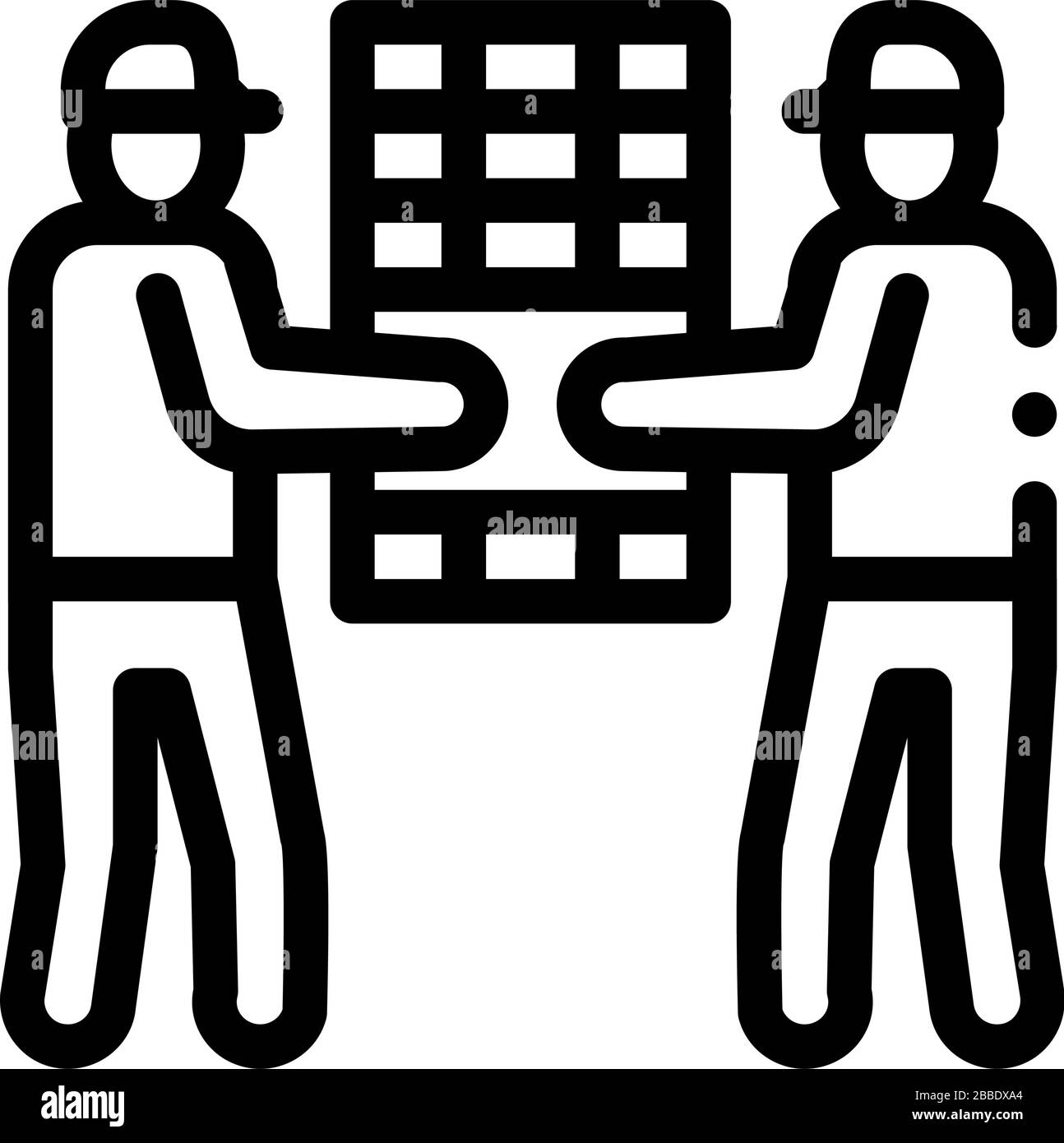 Symbole für Solarinstallationsmitarbeiter Abbildung der Vektorgrafik Stock Vektor