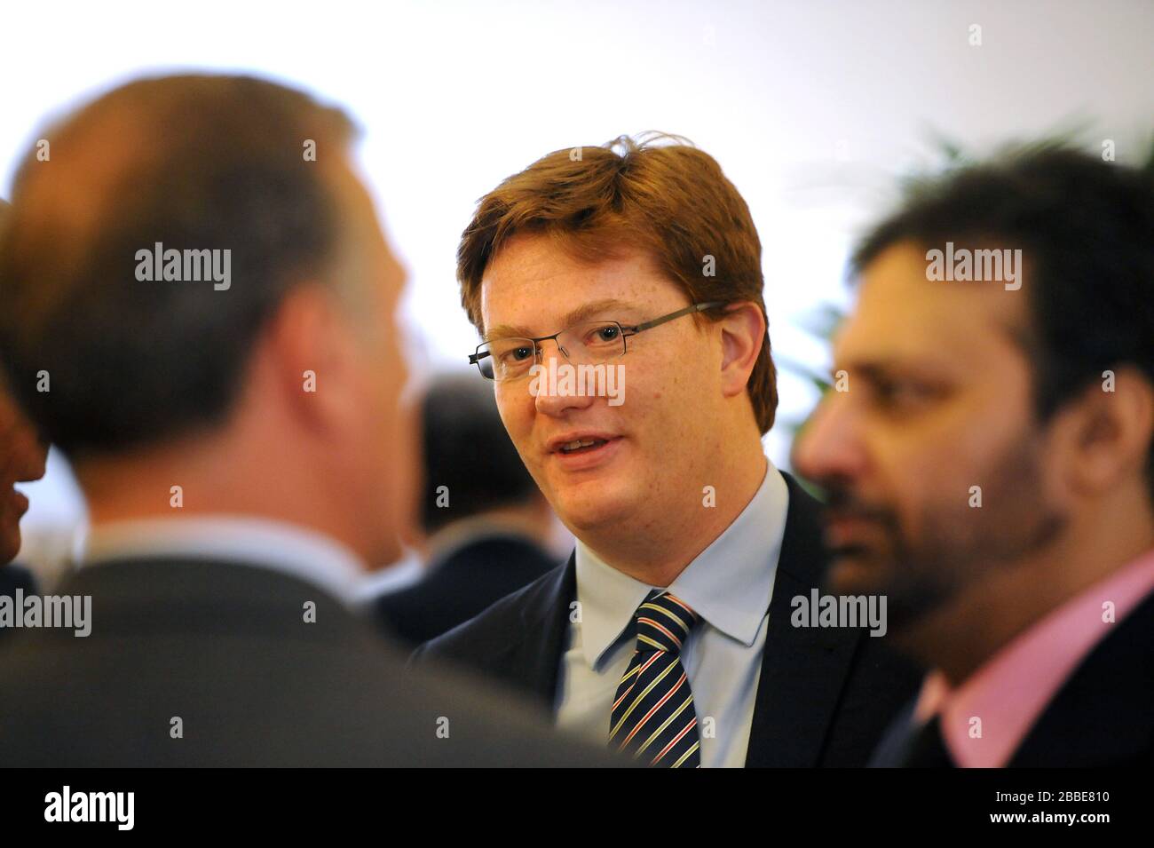Danny Alexander MP während eines Empfangs zur Eröffnung des neuen Mitgliedspavillon im Kia Oval Stockfoto