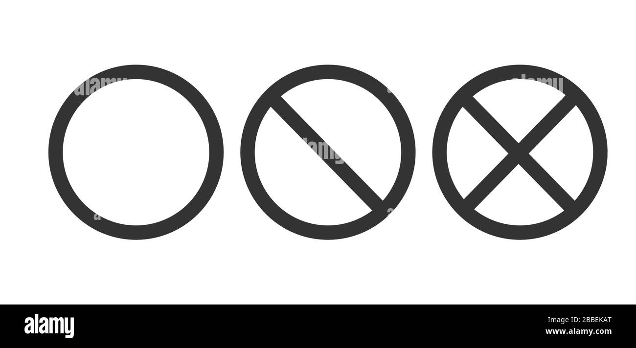 Kreuz Durchgestrichen Stock-Vektorgrafiken kaufen - Alamy