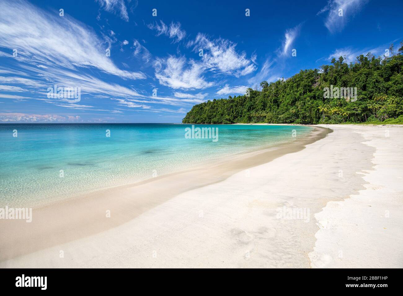 Strand in Morotai, Nord-Maluku, Indonesien Stockfoto