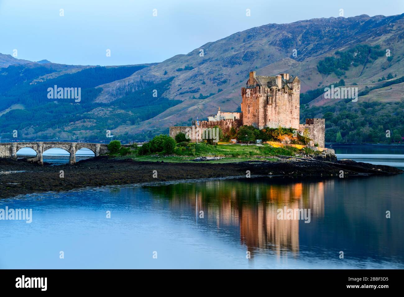 Eilean Donan Castle in Dornie, Schottland Stockfoto