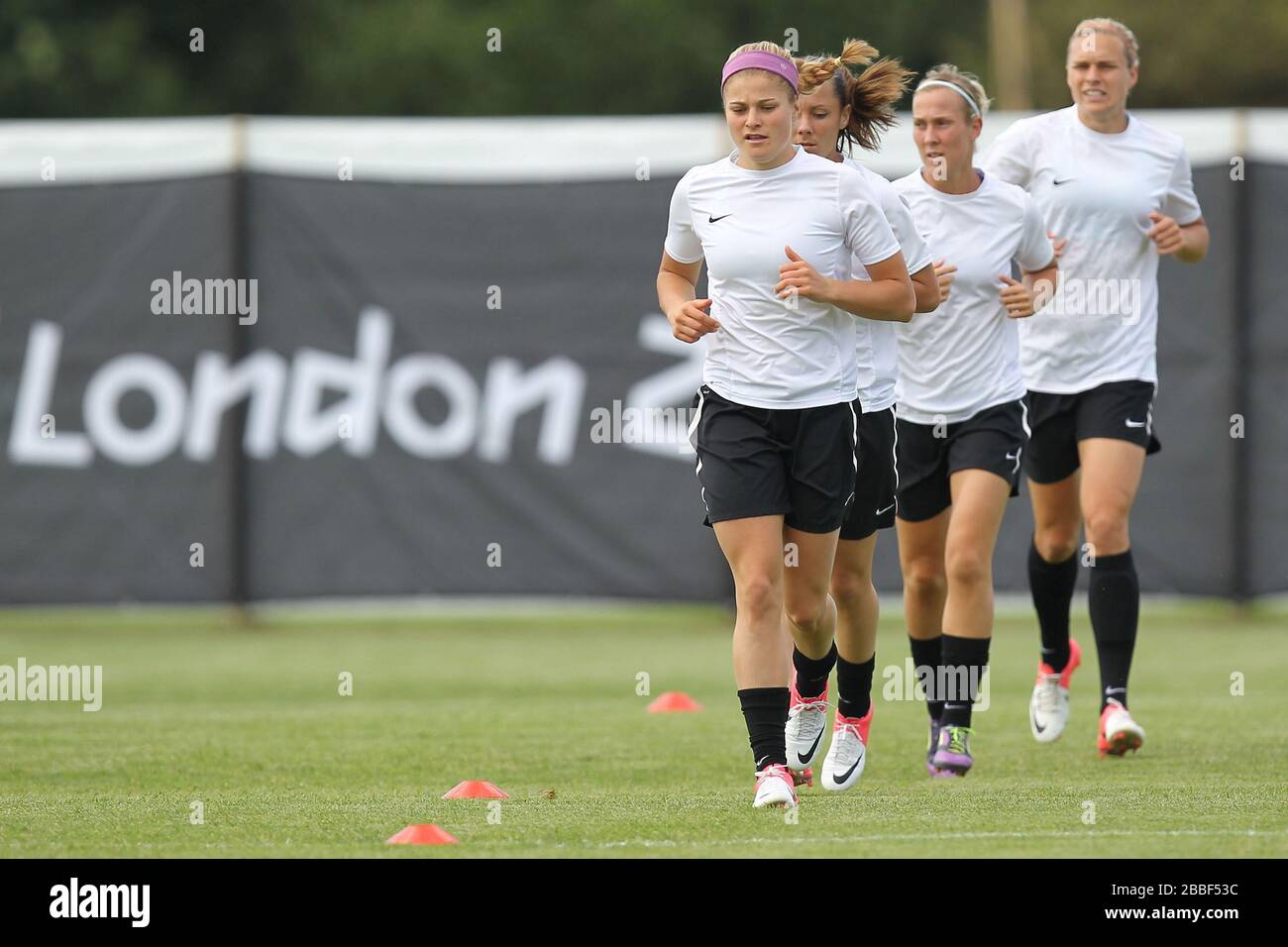 Neuseeländische Frauen werden während einer Trainingseinheit an der Cardiff University gesehen Stockfoto