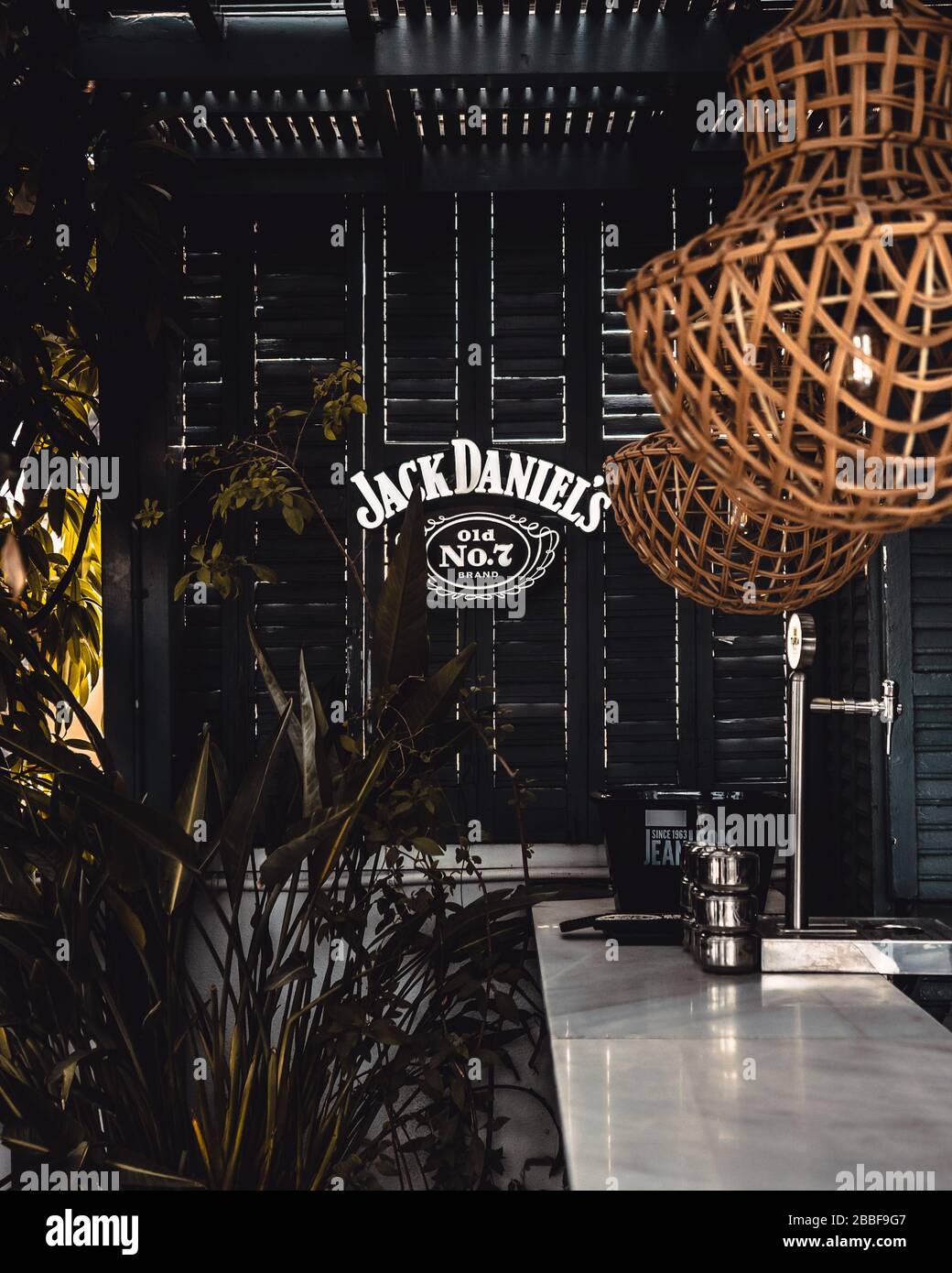 Jack Daniels Bar 1 Stockfoto