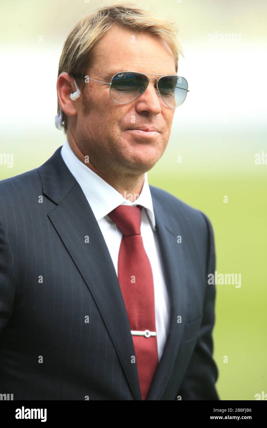 Der ehemalige australische Bowler Shane Warne Stockfoto