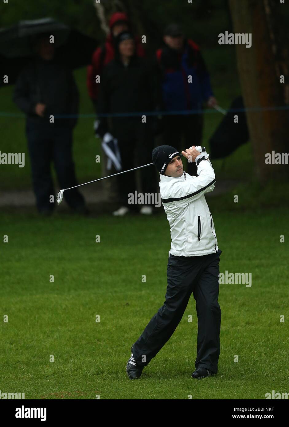 Paraguays Fabrizio Zanotti während des zweiten Tages der BMW PGA Championship 2013 im Wentworth Golf Club. Stockfoto