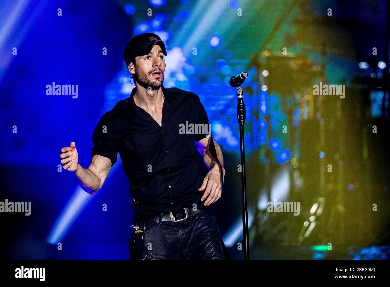 Kopenhagen, Dänemark. Juni 2018. Der spanische Sänger und Songwriter Enrique Iglesias führt ein Live-Konzert in der Royal Arena in Kopenhagen durch. (Foto: Gonzales Foto - lasse Lagoni). Stockfoto