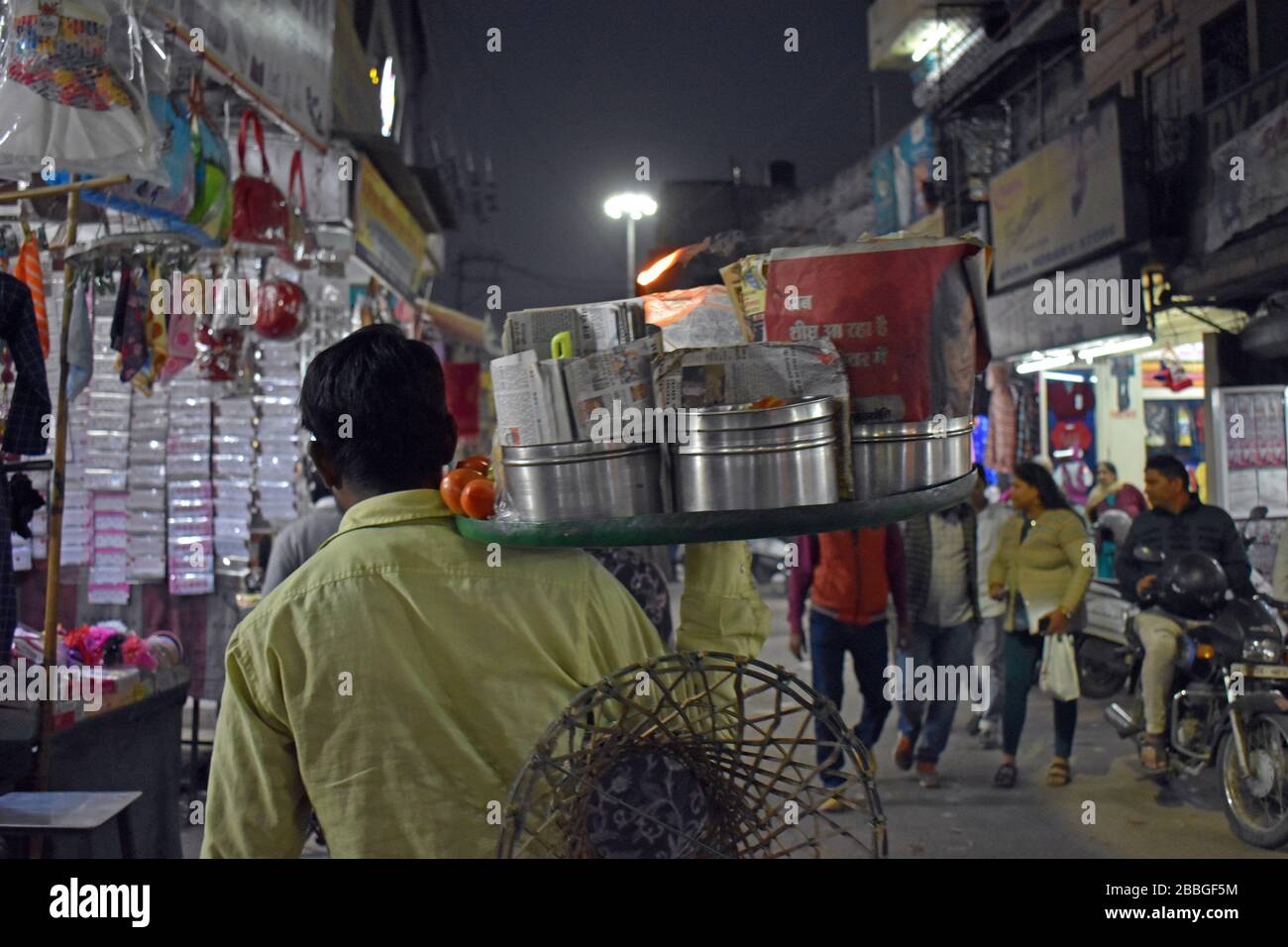 Jodhpur (Rajasthan, Indien), die "blaue Stadt". Stadtzentrum Stockfoto