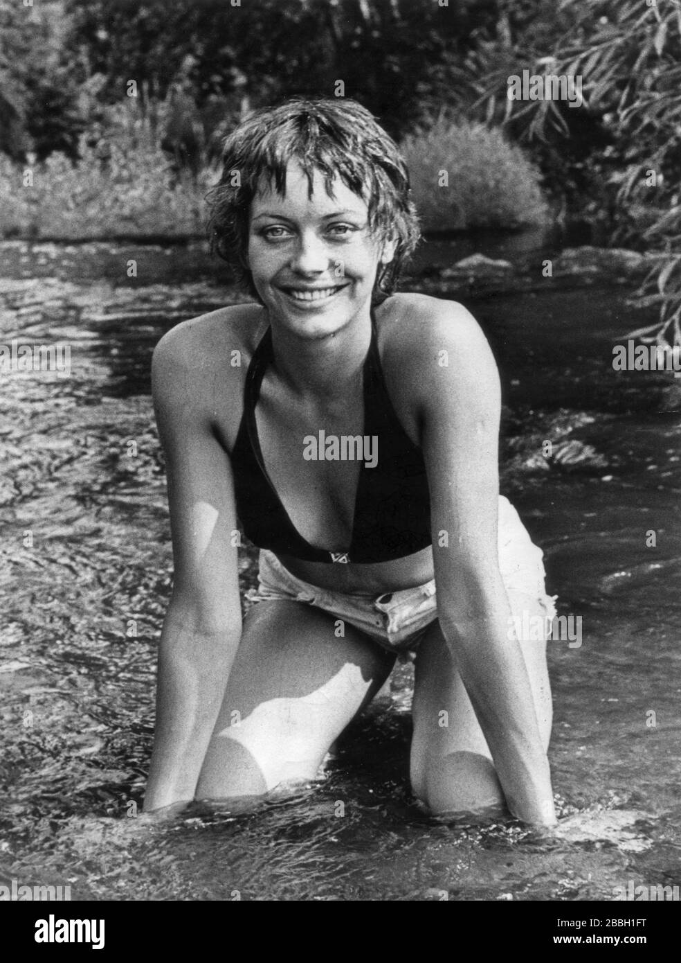 Schauspielerin Lesley Anne Daunten im Alter von 22 Jahren im Jahr 1976 Stockfoto