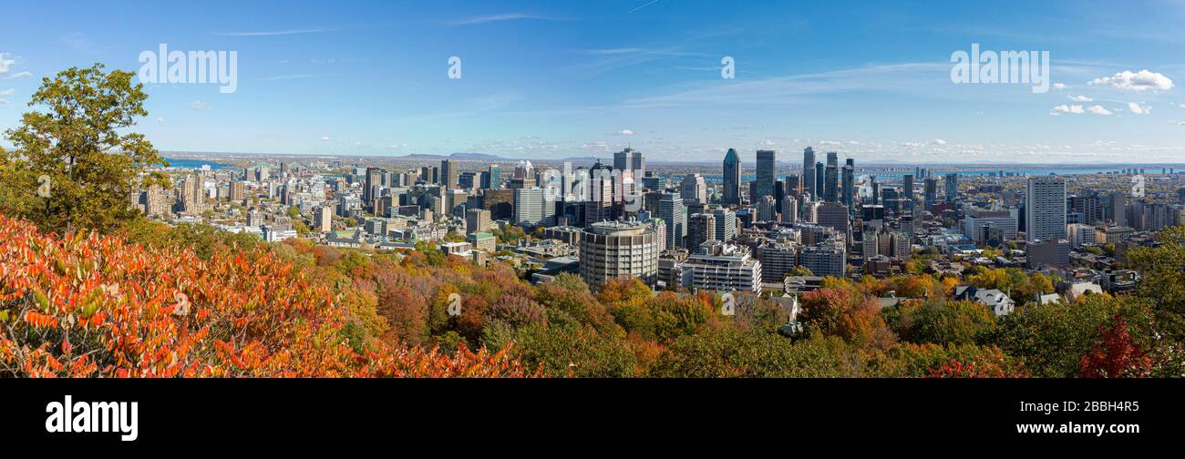 Skyline der Stadt Montreal, Stockfoto