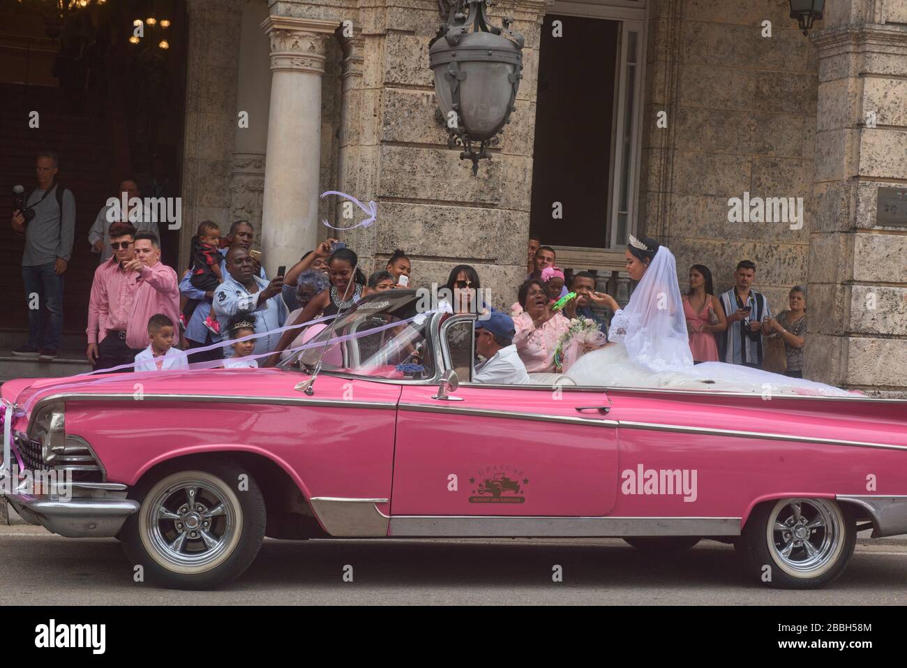 Hochzeit im kubanischen Stil, Havanna, Kuba Stockfoto