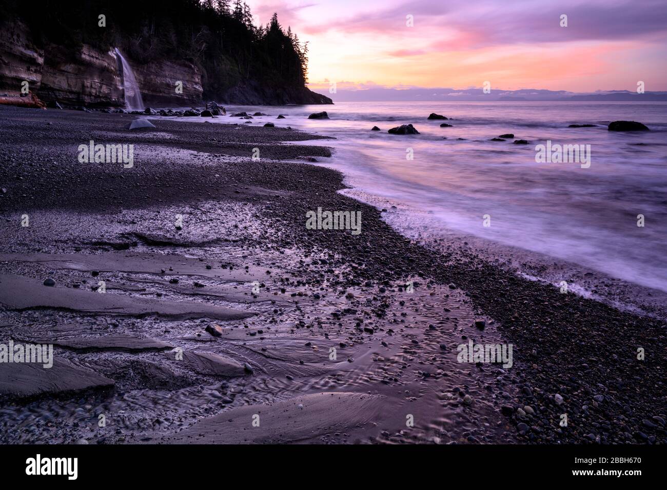 Mystic Beach, Juan de Fuca Trail Head, Vanocuver Island, BC Canada Stockfoto