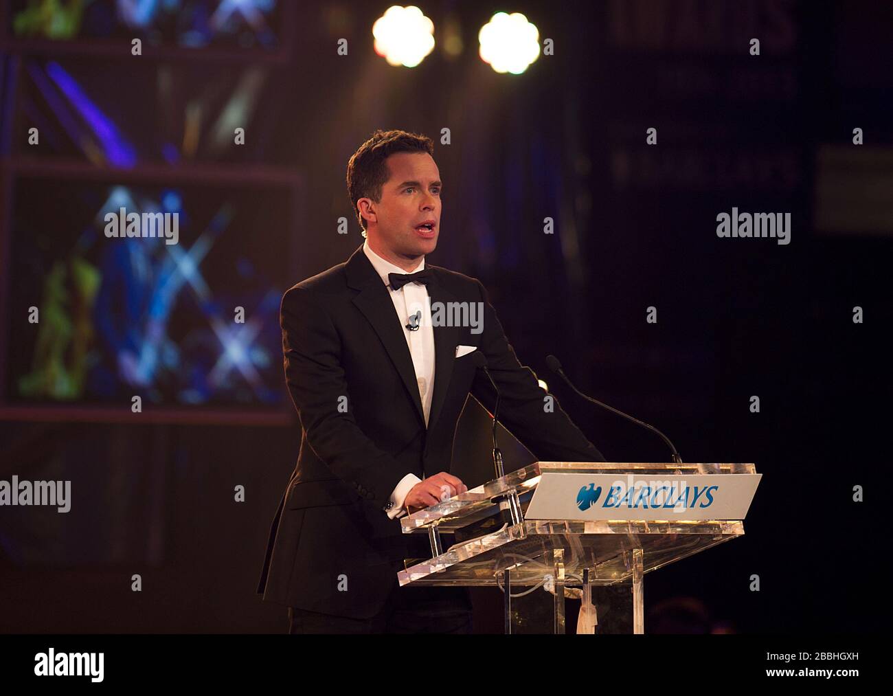 David Jones spricht bei den PFA Player of the Year Awards Stockfoto