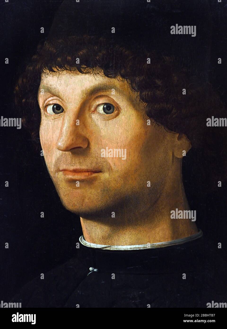 Porträt eines Mannes 1472-1476 Antonello da Messina 1430-1479 Italien, Italienisch Stockfoto