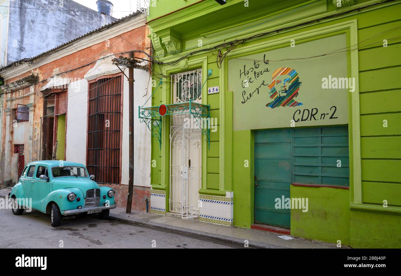 Straßenszene, Havanna Vieja, Kuba Stockfoto