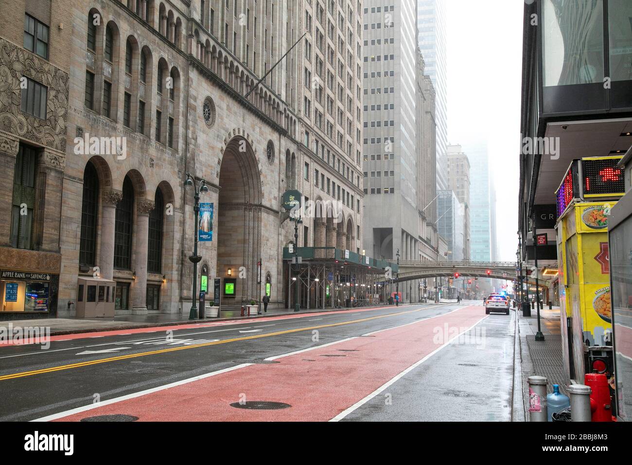 Fahren Sie in Richtung 42nd Street, Grand Central Station, New York City. Stockfoto
