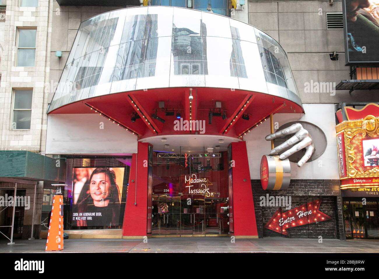 Madame Tussauds Wachsfigurenkabinett in der West 42nd Street in New York City. Stockfoto