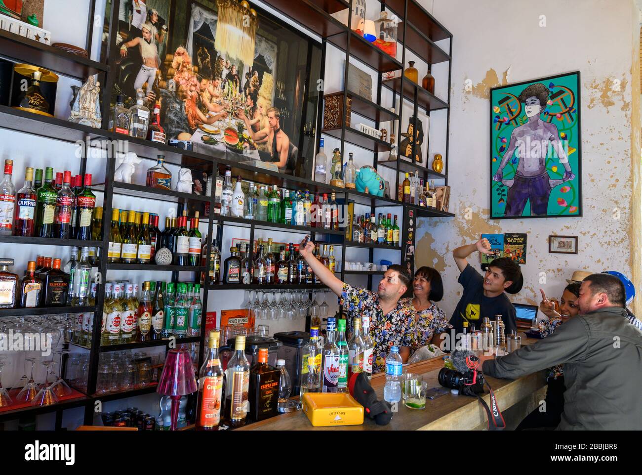 Michifu, Bar in Centro, Havanna, Kuba Stockfoto