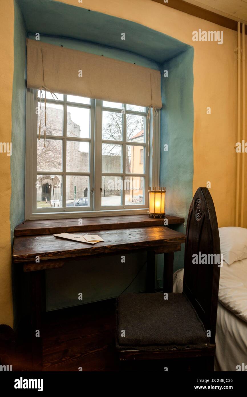 Mittelalterlichen Fenster Stockfoto