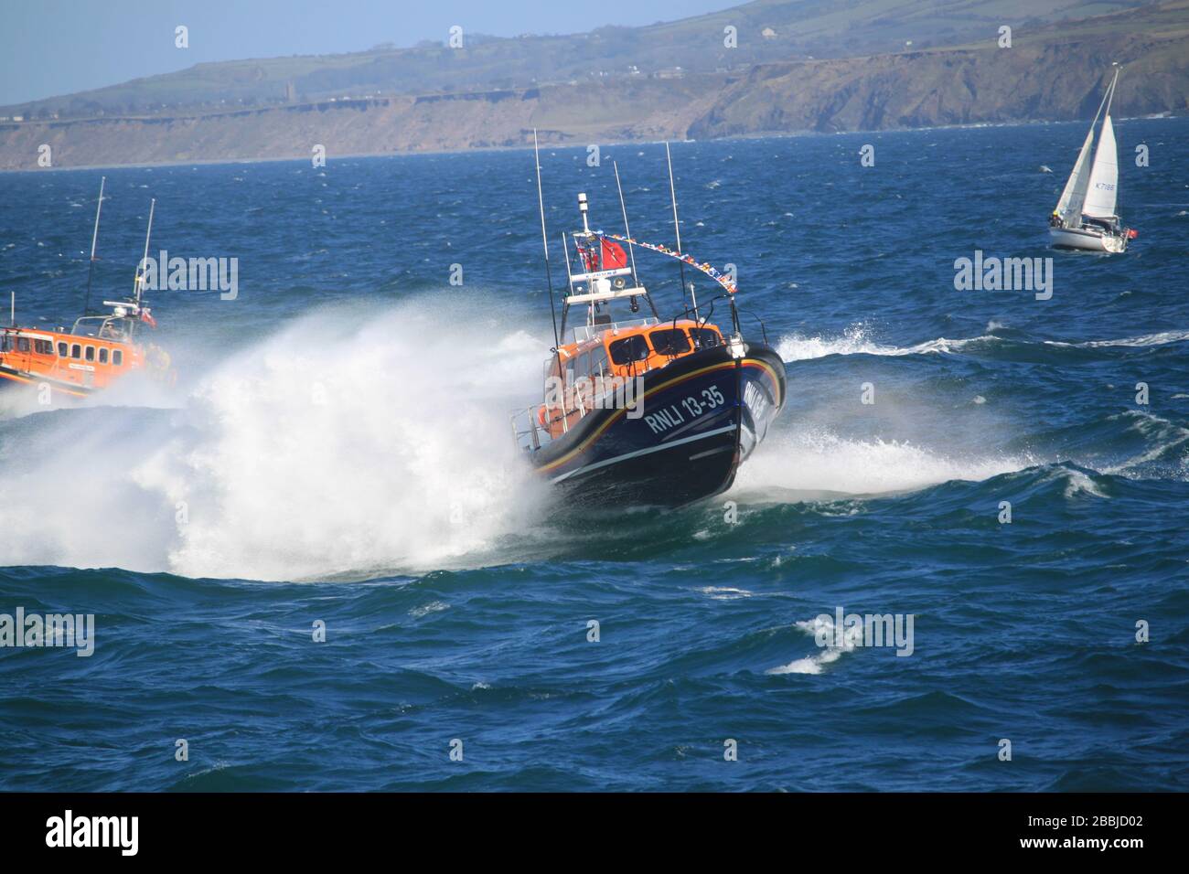 Neues Rettungsboot Von Peel Stockfoto