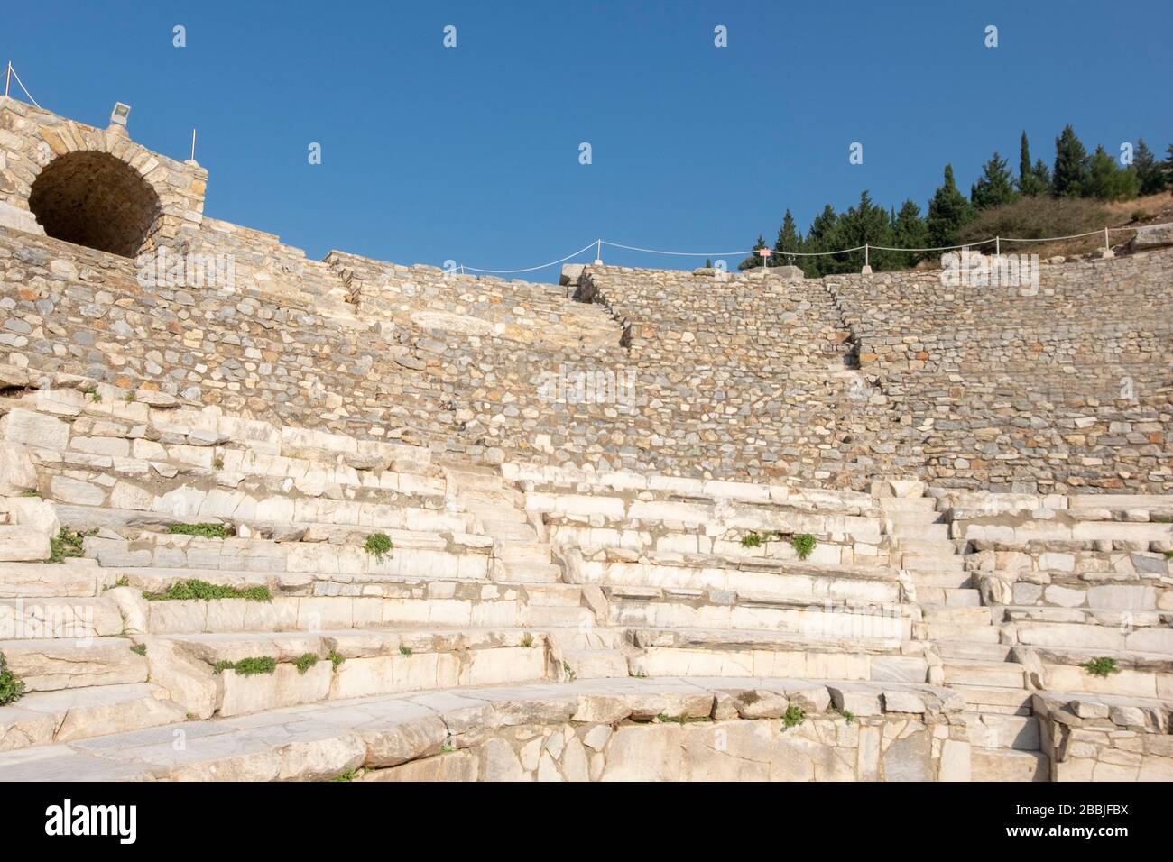 Ephesus ist eines der ältesten Gebiete der Welt. Die Stadt wurde um 10000 von amazonenfrauen geschaffen. Dies ist der Teil von Ephesus, Stockfoto