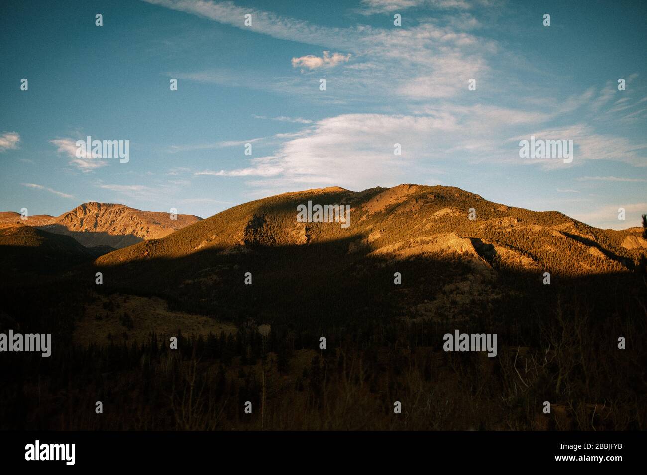 Colorado Landschaft, Licht und Schatten Stockfoto
