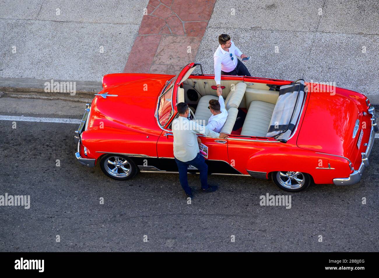 Klassische amerikanische Fünfziger-Autos, Havanna, Kuba Stockfoto