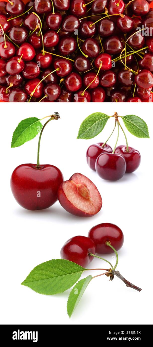 Kirsche, Obst, Lebensmittel, rot, süß, Kirschen, frisch, Kirsche, Obst, Lebensmittel, rot, süß, frisch Stockfoto