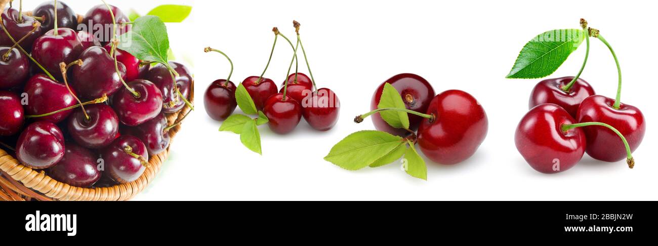 Kirsche, Obst, Lebensmittel, rot, süß, Kirschen, frisch, Kirsche, Obst, Lebensmittel, rot, süß, frisch Stockfoto