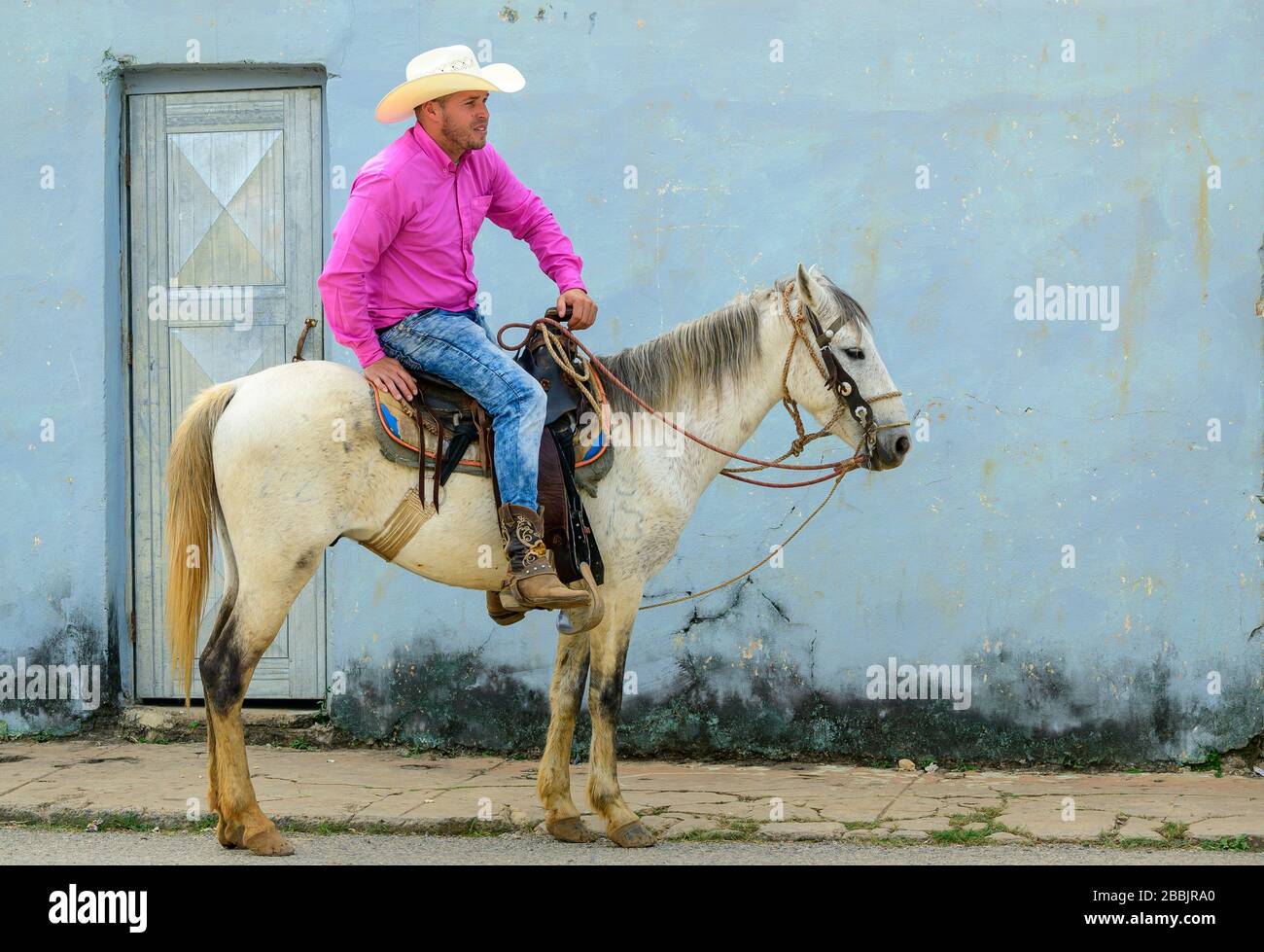 Cowboy, Vinales, Pinar del Rio Provinz, Kuba Stockfoto