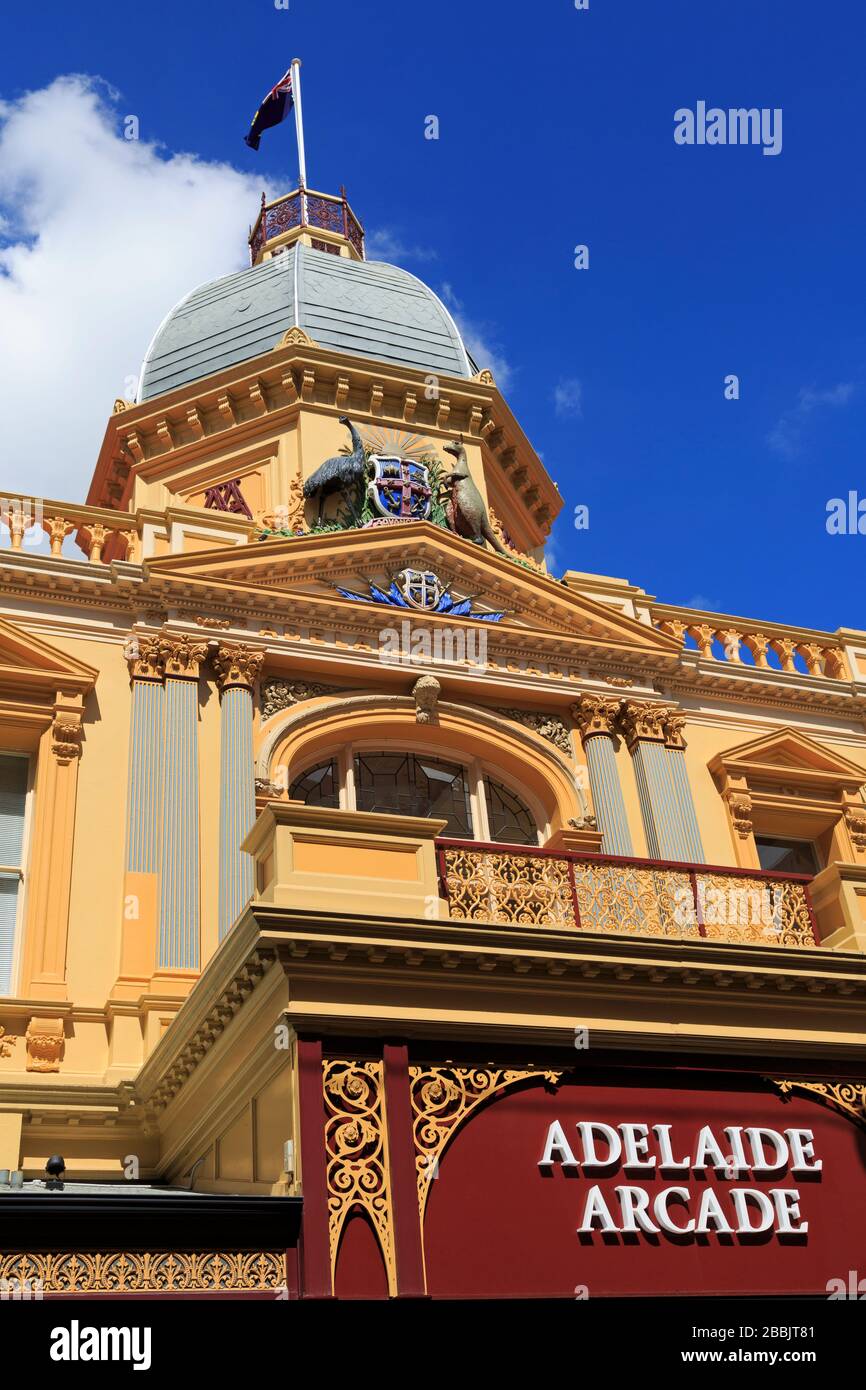 Adelaide Arcade, Rundle Mall, Adelaide, South Australia, Australien Stockfoto