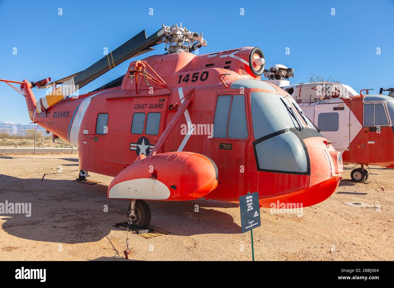 Rettungshubschrauber der US-Küstenwache Sikorsky HH-52A Seaguard ulitility 1960-1989 Stockfoto