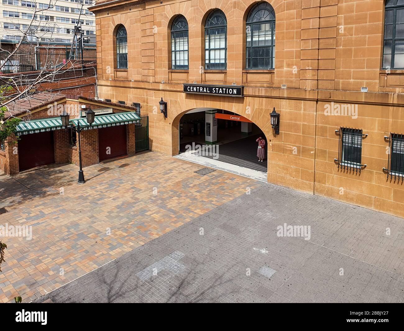 Der zentrale Bahnhof in Sydney ist ruhig und leer mit Menschen während der oviden 19-Sperre, bleiben Menschen zu Hause. Australien: 28-03-2020 Stockfoto