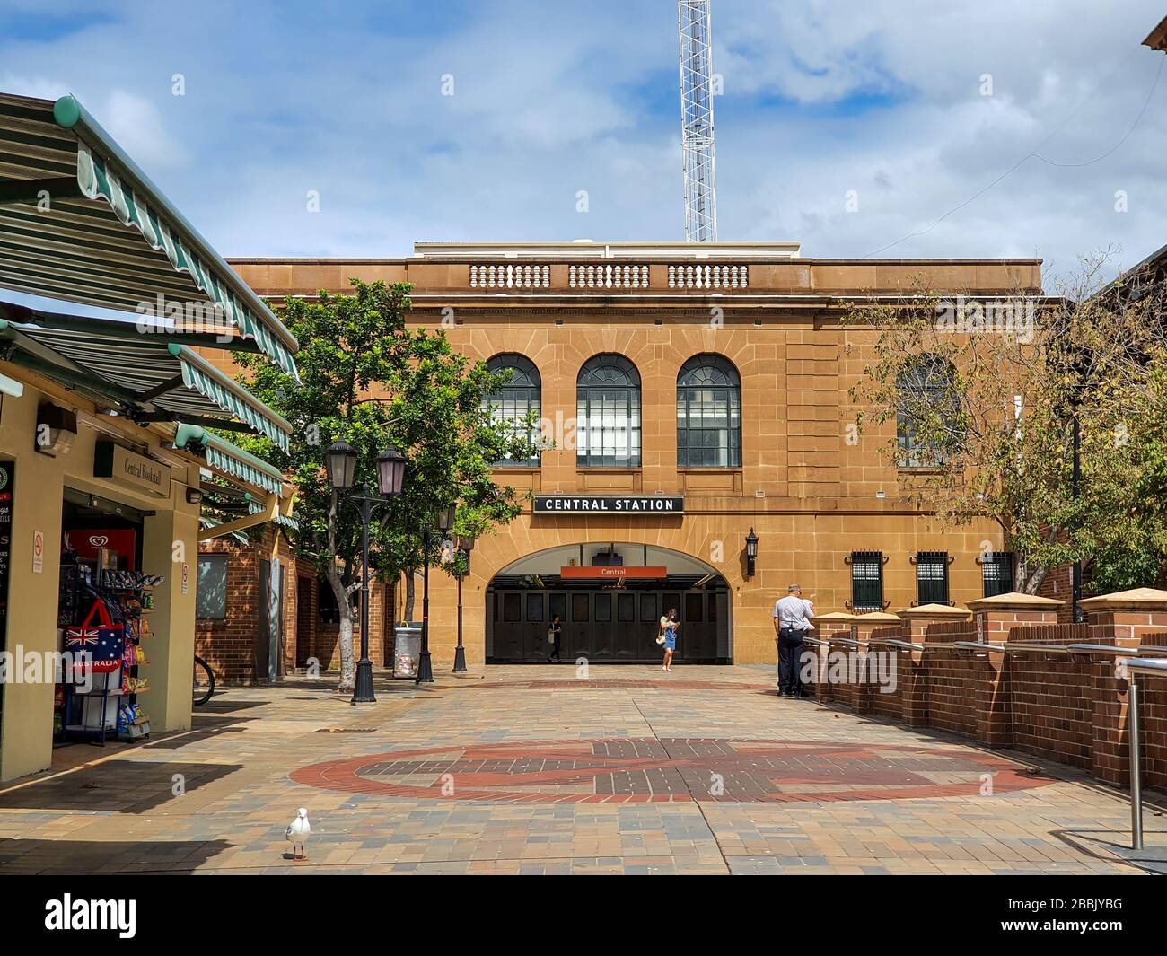 Der zentrale Bahnhof in Sydney ist ruhig und leer mit Menschen während der oviden 19-Sperre, bleiben Menschen zu Hause. Australien: 28-03-2020 Stockfoto