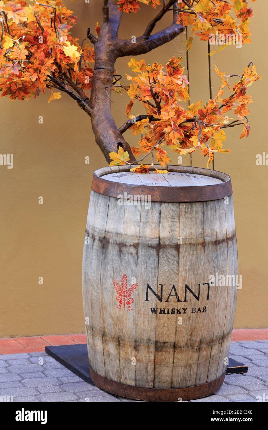 Nant Whiskey Bar, Salamanca Square, Hobart, Tasmania Island, Australien Stockfoto