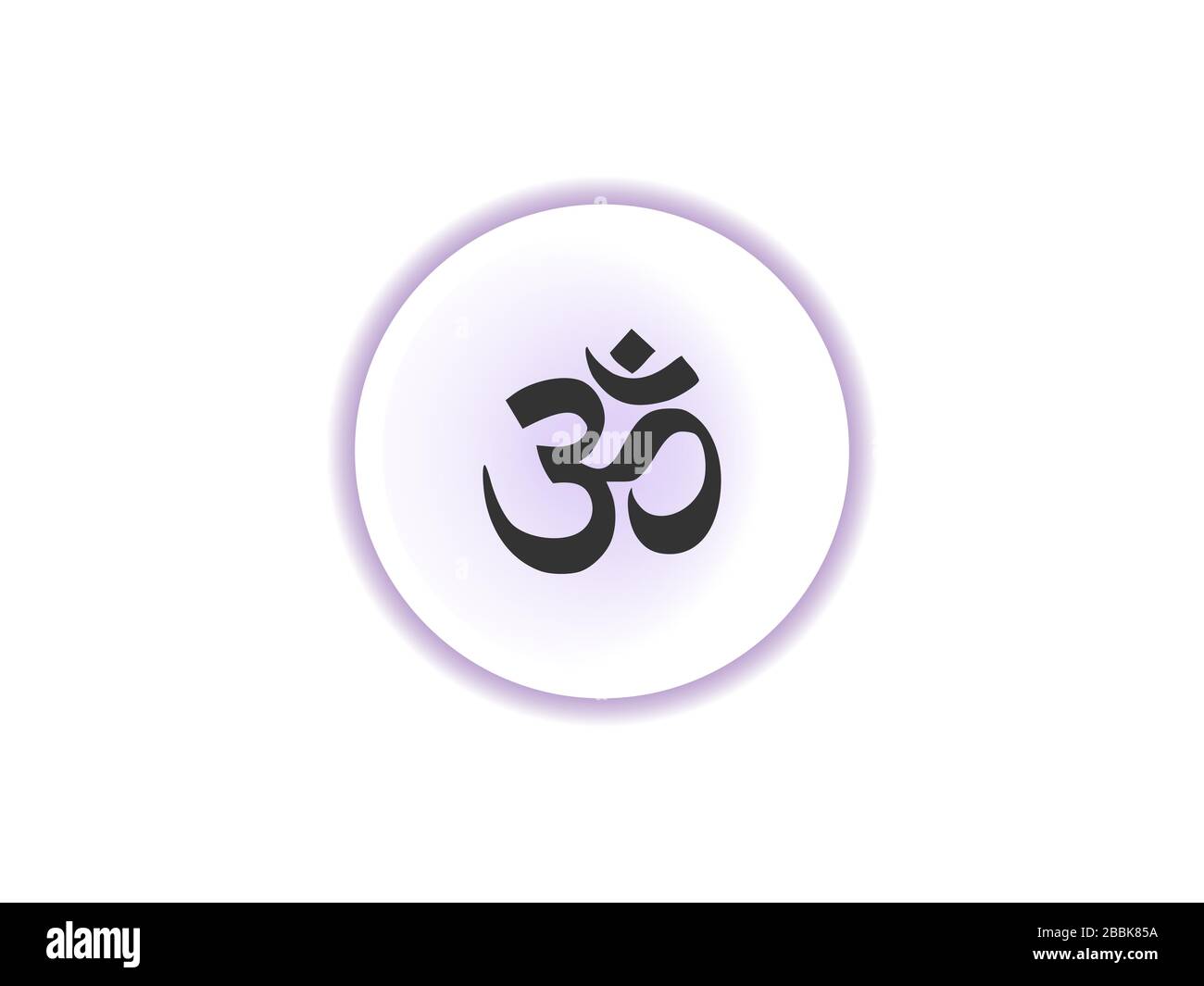 Symbol "AuM om". Vektorgrafiken, flaches Design. Stock Vektor