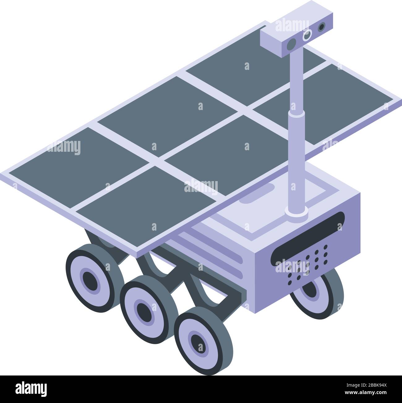 Moon-Rover-Symbol, isometrischer Stil Stock Vektor