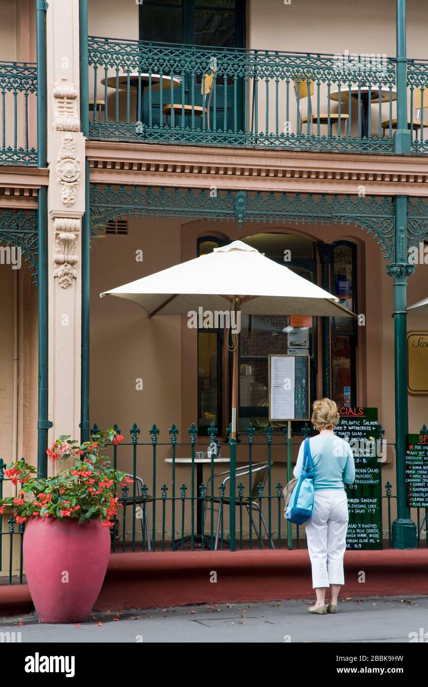 Historic Sergeant Majors Row, The Rocks District, Sydney, New South Wales, Australien Stockfoto