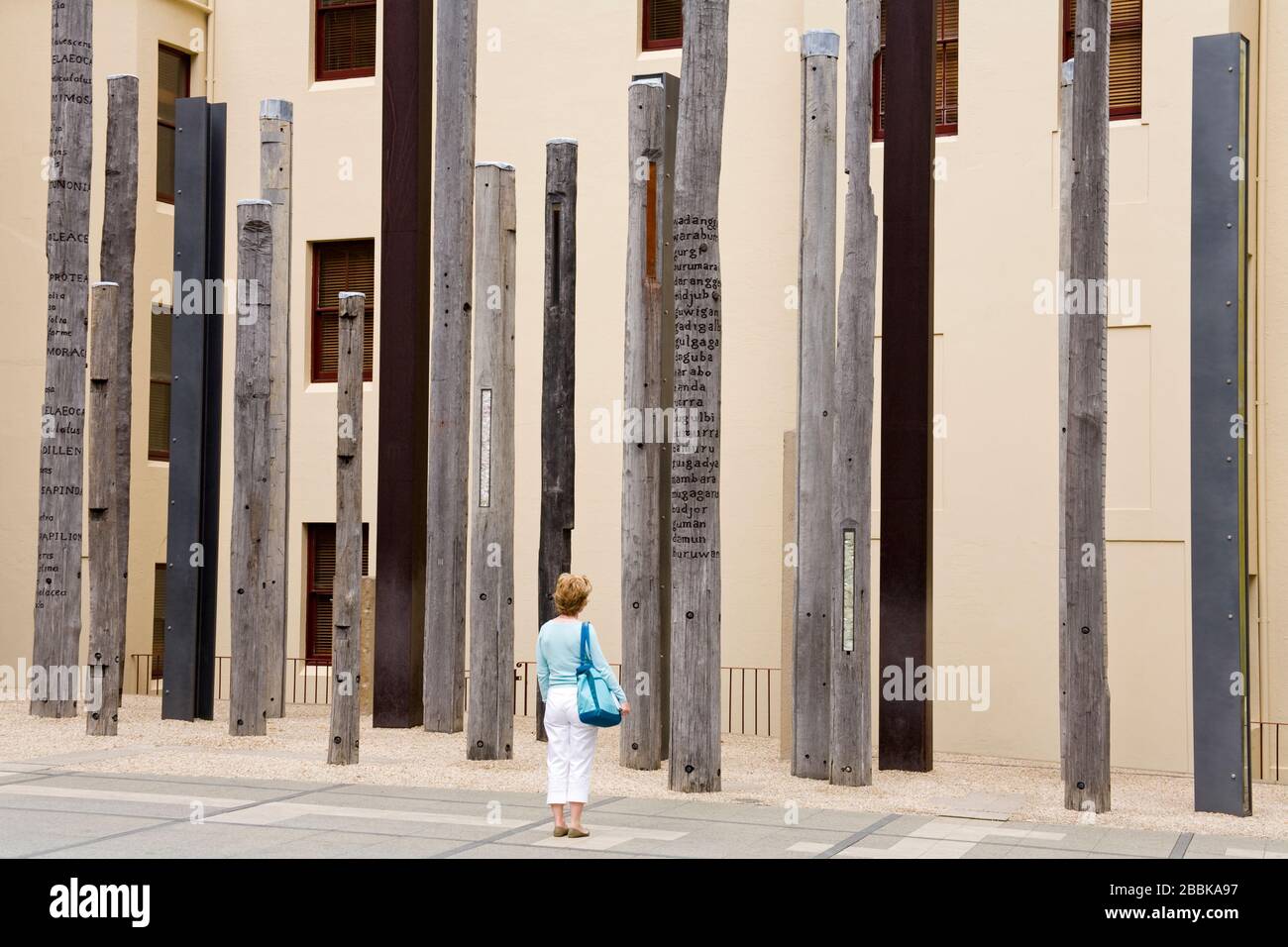 "Rand der Bäume" von Janet Laurence, Museum of Sydney, Central Business District, Sydney, New South Wales, Australien Stockfoto