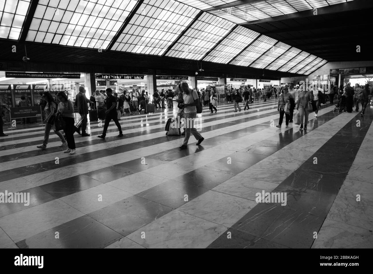 Der Bahnhof Santa Maria Novella in Florenz Italien Stockfoto