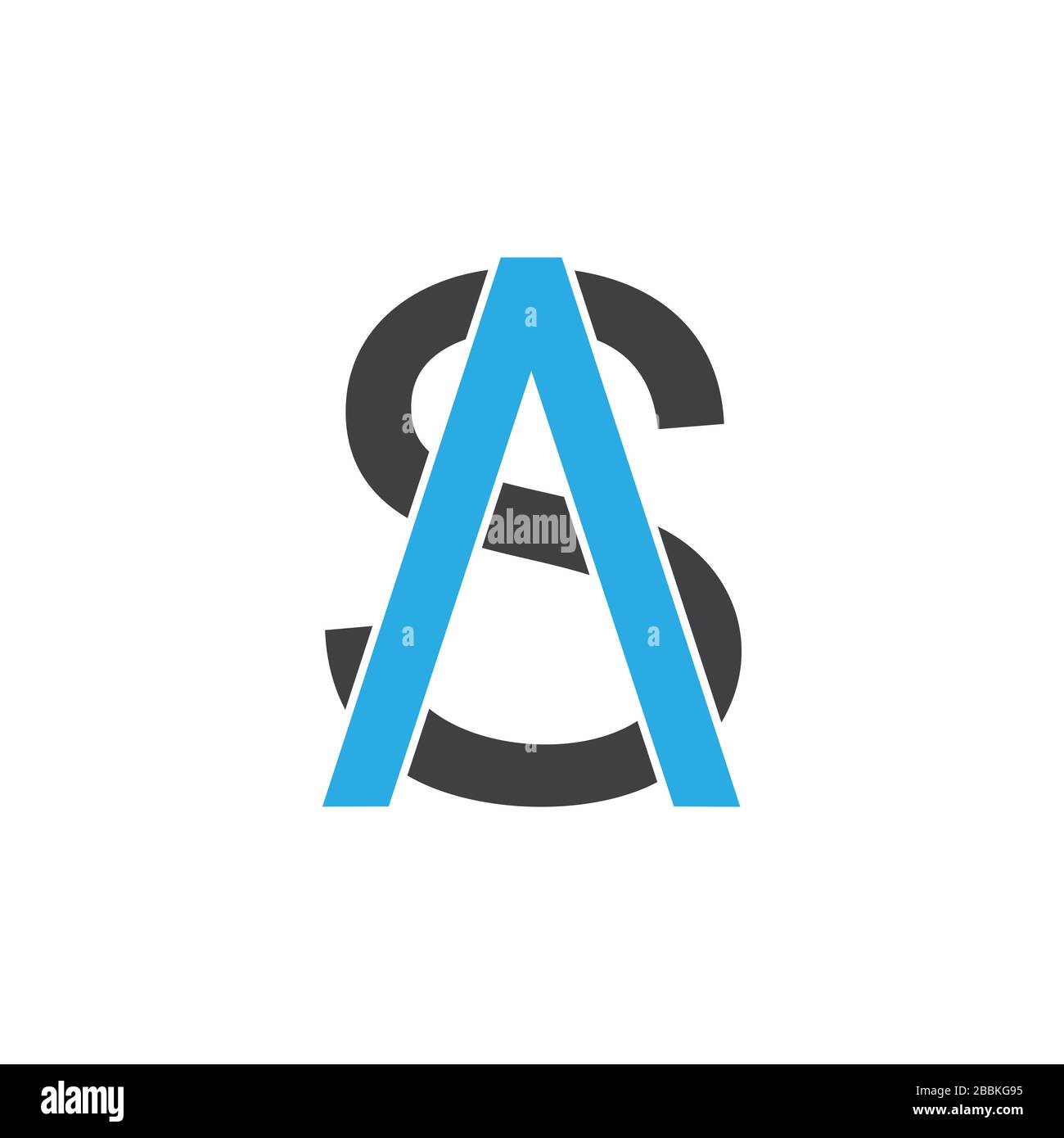 Buchstabe als Pfeil Geometrischer Logo-Vektor Stock Vektor