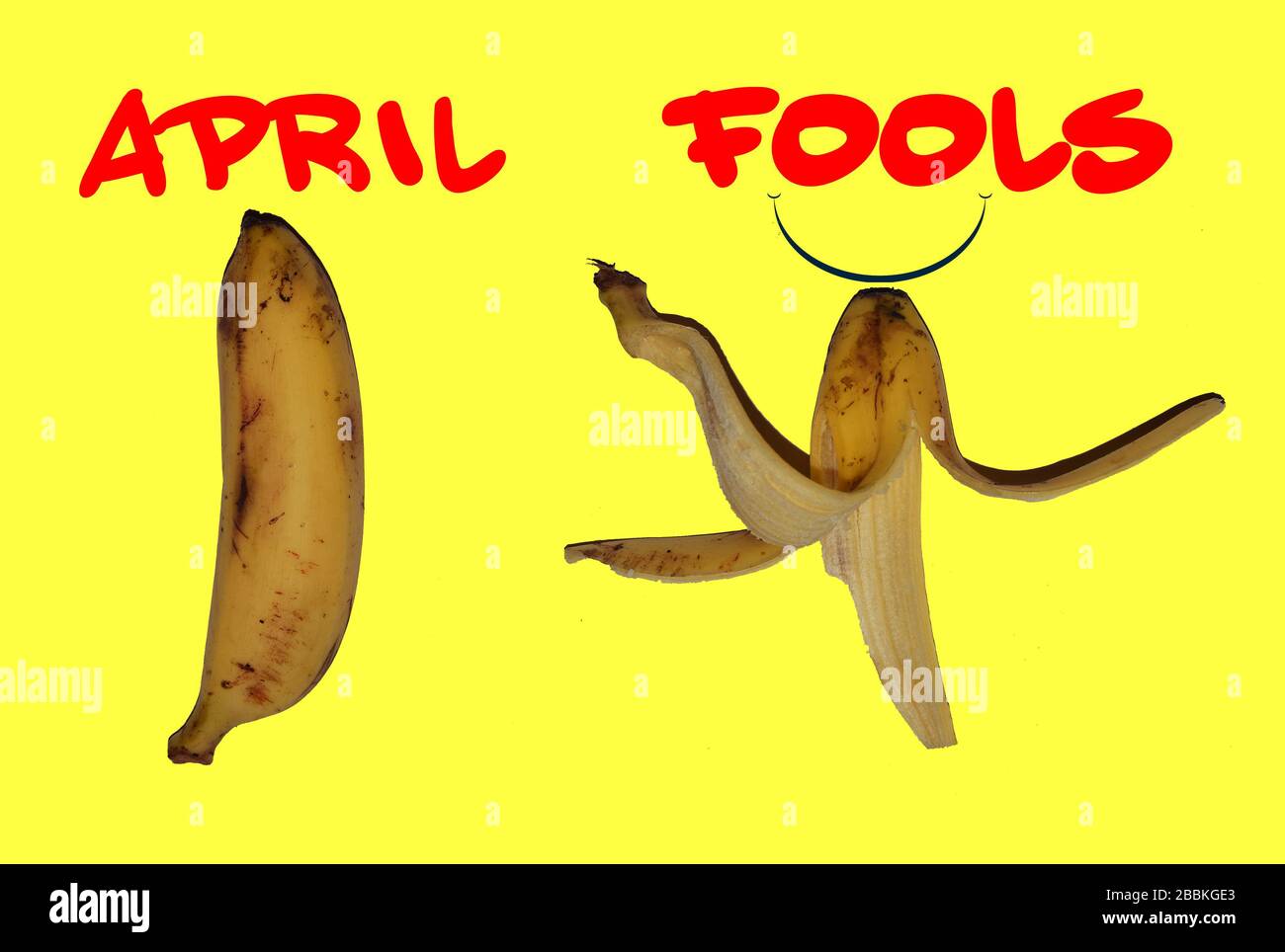 April Narr Day Creative, April Fools Day Idea, Beispiel April Fools Day, Funny april Fools Day, Humorous, Prank Stockfoto