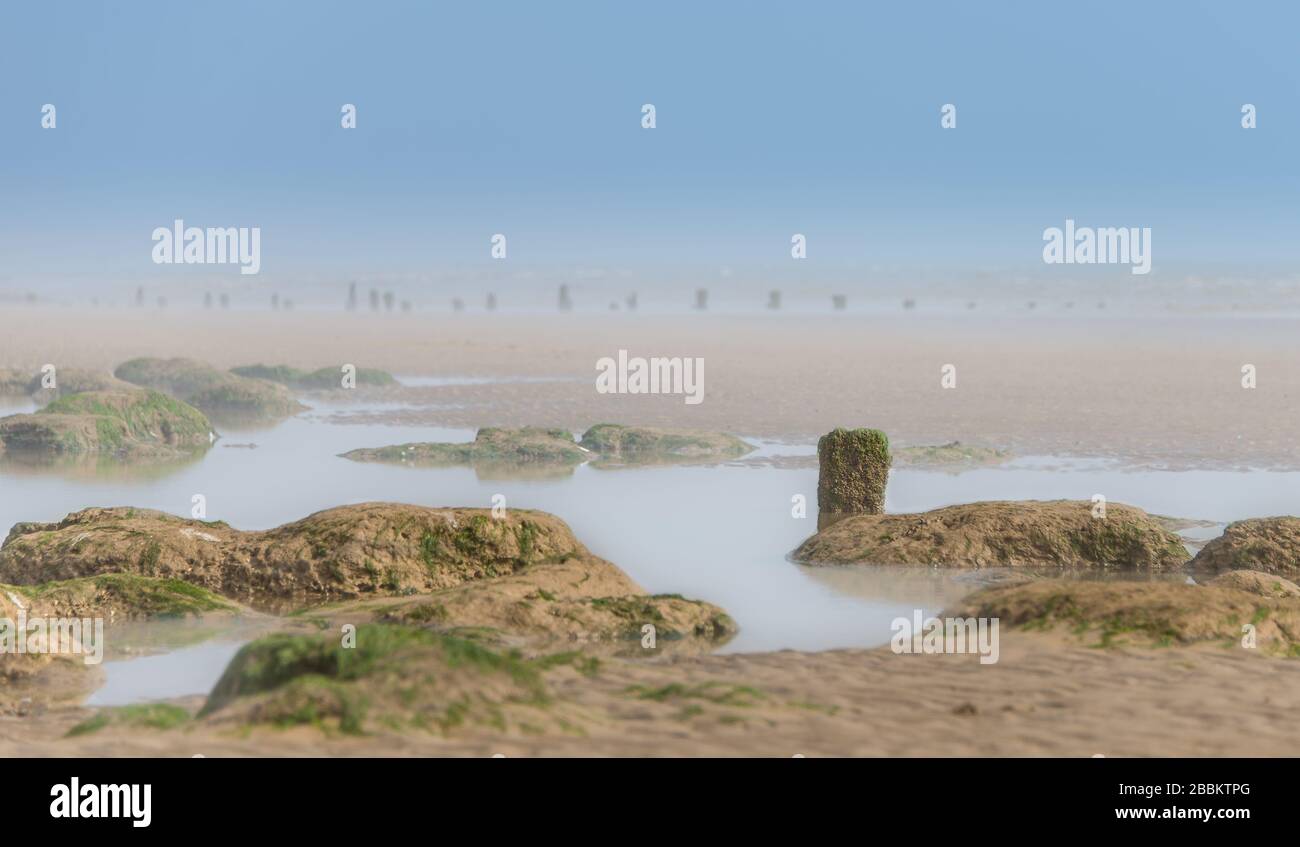Strand in Rye in England Stockfoto