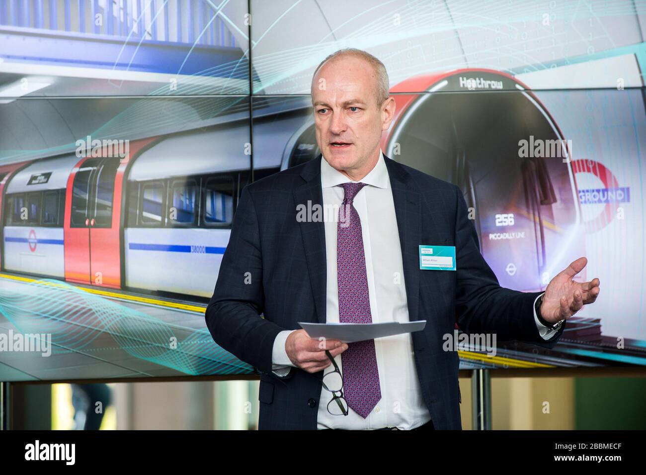 William Wilson, CEO von Siemens Mobility Ltd Stockfoto