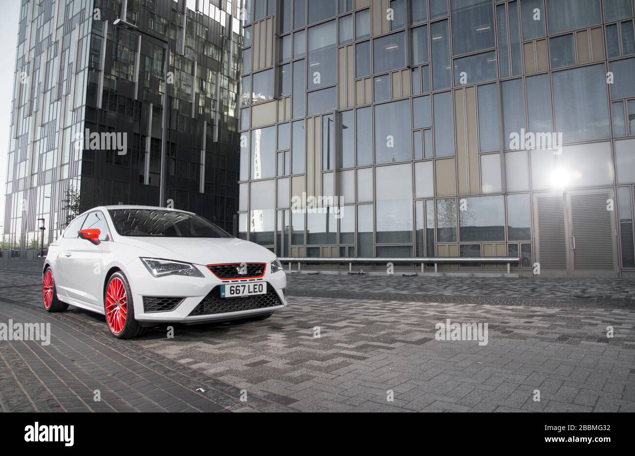 2015 SEAT Leon Cupra-Ultimate, spanische Heißluke Stockfoto