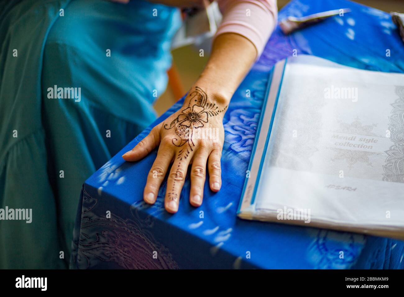 Henna Kunstwerk Stockfoto