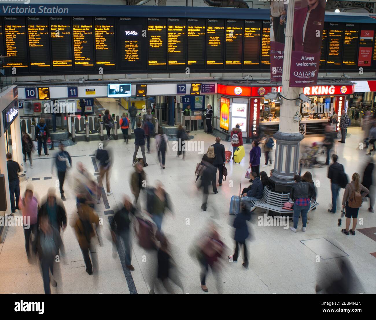 Bahnhof Victoria - London Stockfoto