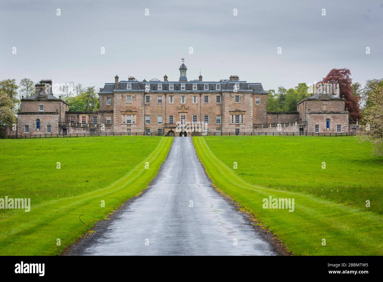 Marchmont House Scottish Borders mit Hugo Burge (Eigentümer) Stockfoto