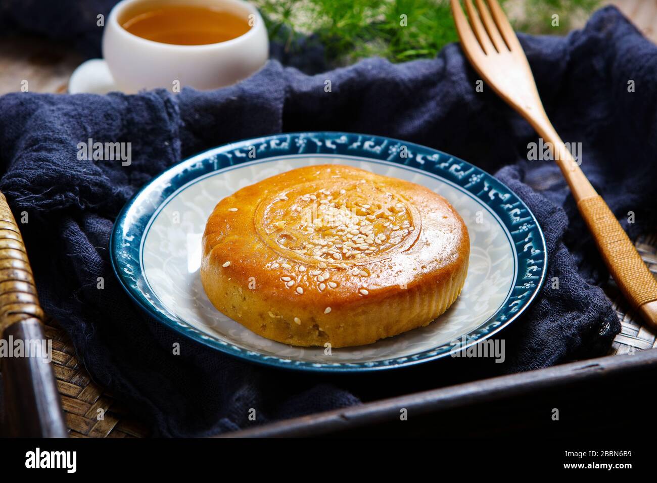 Traditionelles Gebäck mit Brotlaib Stockfoto