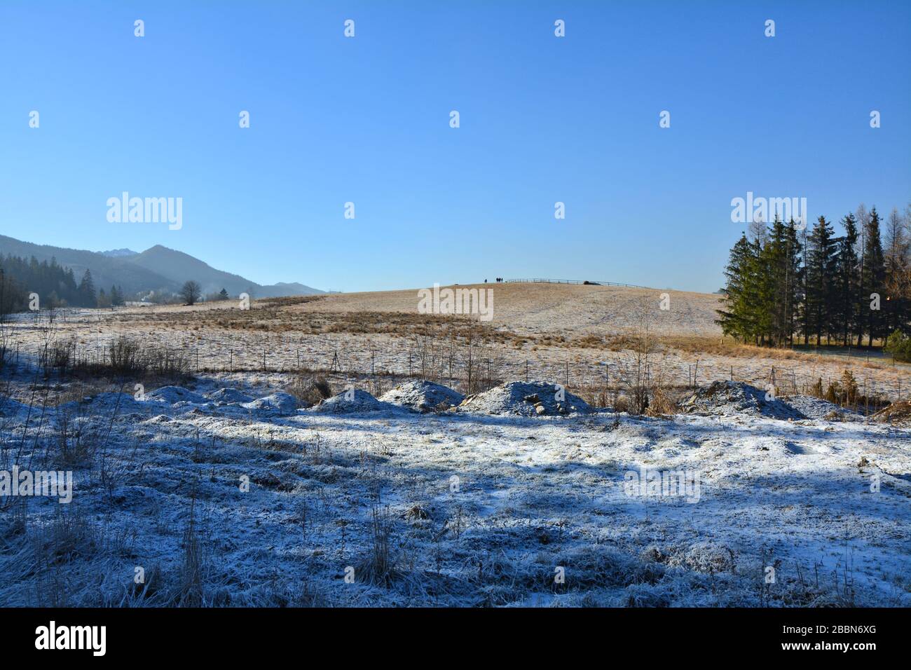 Winterlandschaft in Zakopane, Polen Stockfoto