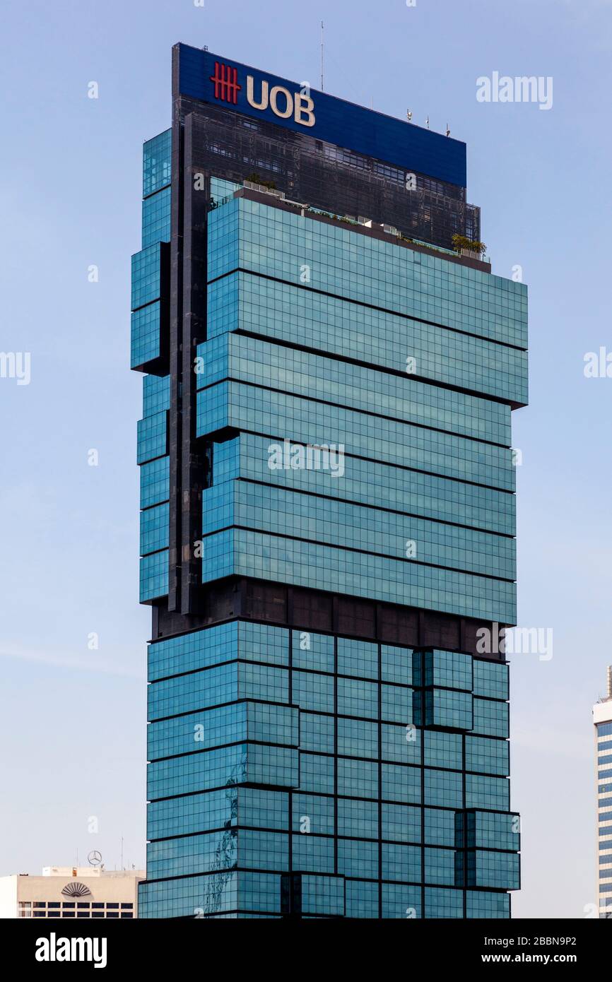 Das UOB Plaza Building, Jakarta, Indonesien. Stockfoto